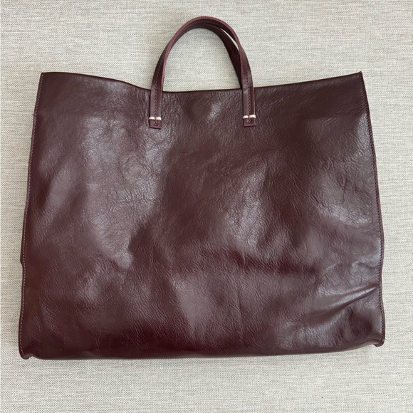 NWT Clare V Simple Tote Plum - Picture 2 of 6